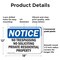 Signmission No Trespassing No Soliciting Private Residential OSHA Notice Sign, Plastic, 18in W x 12in L, 2PK OS-2PACK-NS-P-1218-L-14942 - alternate 2